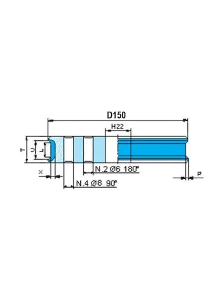 Tarcze trapezowe 150/22