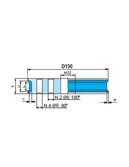 Tarcze trapezowe SLOTS 150/22