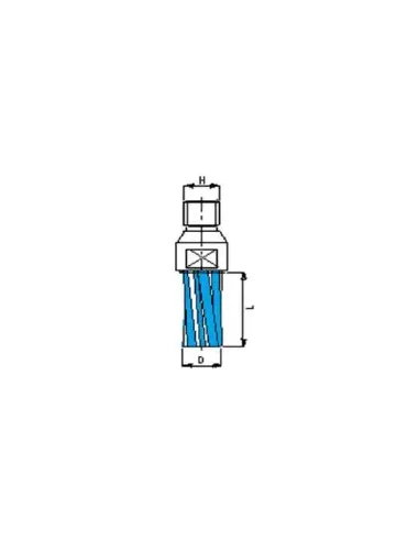 Frez prosty 8-16mm, 4 segmenty 1/2 GAS