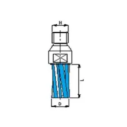 Frez prosty 20mm, 1/2 GAS